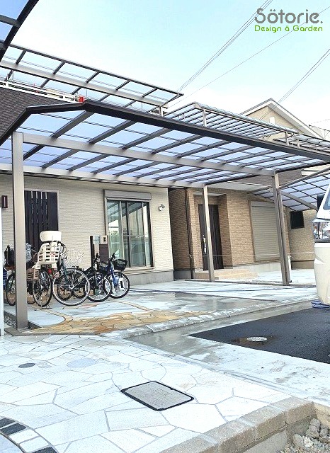 カーポート　設置後