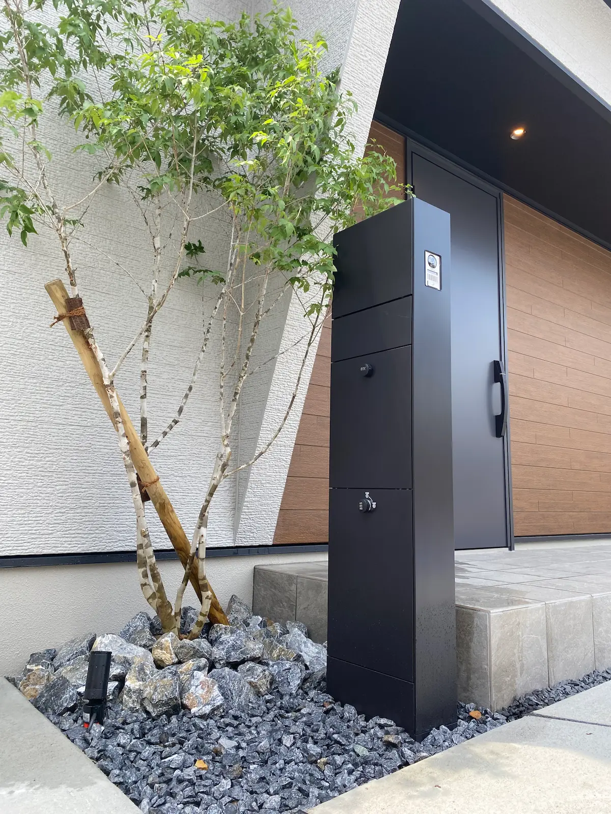 宅配ボックス 機能門柱 施工例