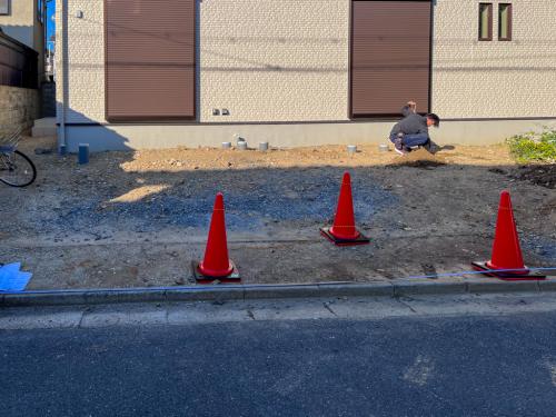 施工前 — 大阪府高槻市 Y様邸 新築外構