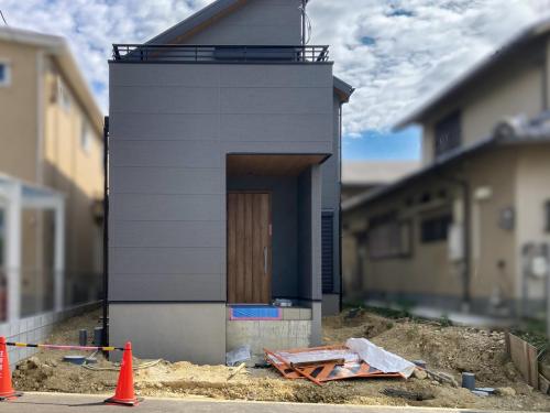 施工前 — 大阪府池田市 K様邸 新築外構
