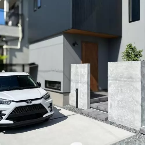 大阪府枚方市 新築外構の施工写真