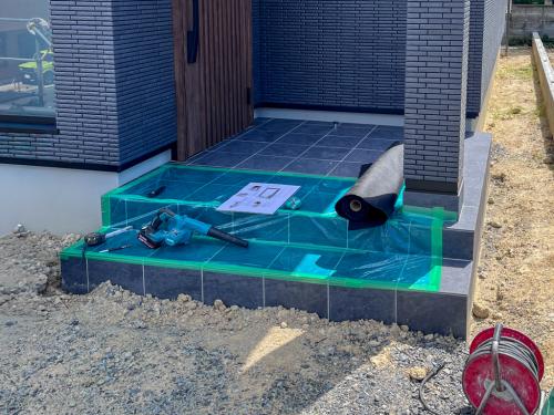 施工前 — 大阪府 T様邸 新築外構